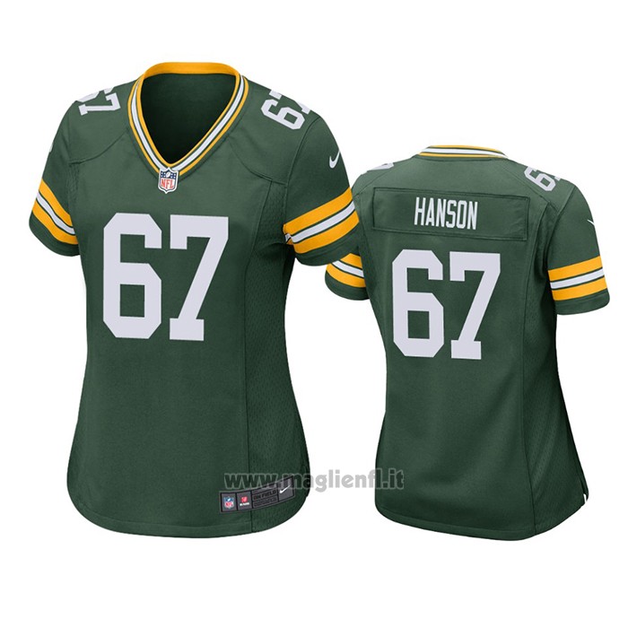 Maglia NFL Game Donna Green Bay Packers Jake Hanson Verde